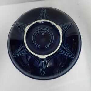 Fiesta Homer Laughlin Presentation Celebration Bowl Cobalt Blue Vintage pottery